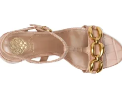 Women Vince Camuto Chirie Chain Link Block Heel Sandals