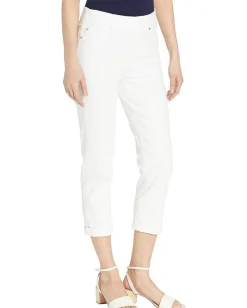 Women Liverpool Los Angeles Chloe Pull-On Crop Rolled Cuff in