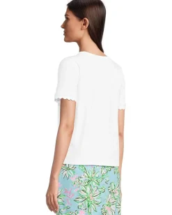 Lilly Pulitzer Clairmont Trimmed Knit To Resort White Hot