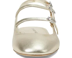 Stuart Weitzman Flats<Claris Mj Slingback Light Gold