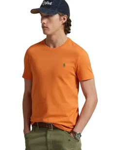 Activewear|T-Shirts|Polo Ralph Lauren Classic Fit Jersey Crewneck T-Shirt Bedford Orange