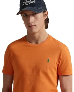 Activewear|T-Shirts|Polo Ralph Lauren Classic Fit Jersey Crewneck T-Shirt Bedford Orange