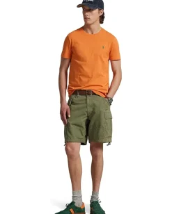 Activewear|T-Shirts|Polo Ralph Lauren Classic Fit Jersey Crewneck T-Shirt Bedford Orange