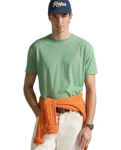 Activewear|T-Shirts|Polo Ralph Lauren Classic Fit Jersey Crewneck T-Shirt Outback Green