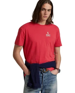 Activewear|T-Shirts|Polo Ralph Lauren Classic Fit Logo Jersey T-Shirt Sunrise Red