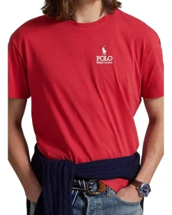 Activewear|T-Shirts|Polo Ralph Lauren Classic Fit Logo Jersey T-Shirt Sunrise Red