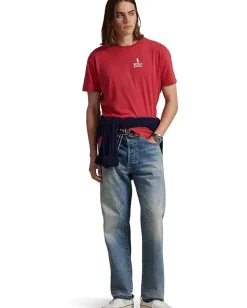 Activewear|T-Shirts|Polo Ralph Lauren Classic Fit Logo Jersey T-Shirt Sunrise Red