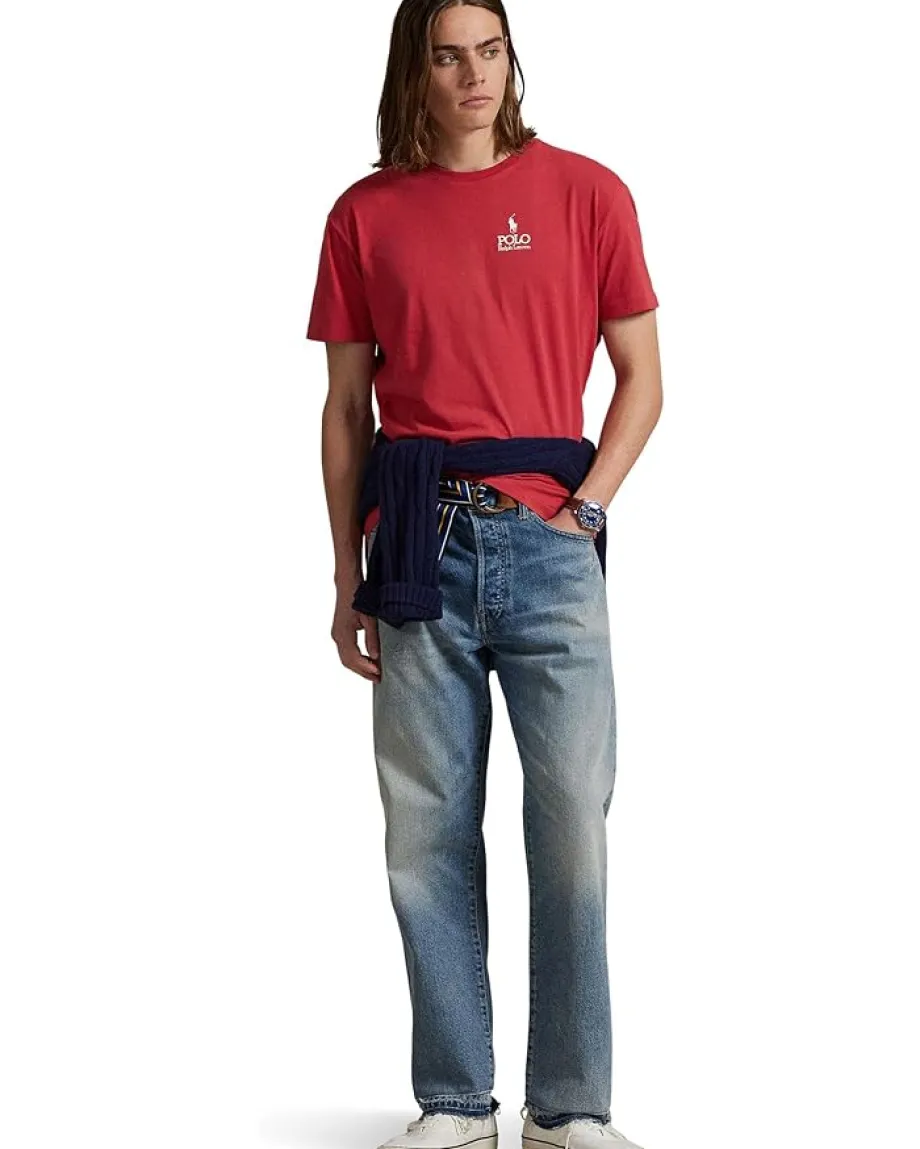Activewear|T-Shirts|Polo Ralph Lauren Classic Fit Logo Jersey T-Shirt Sunrise Red