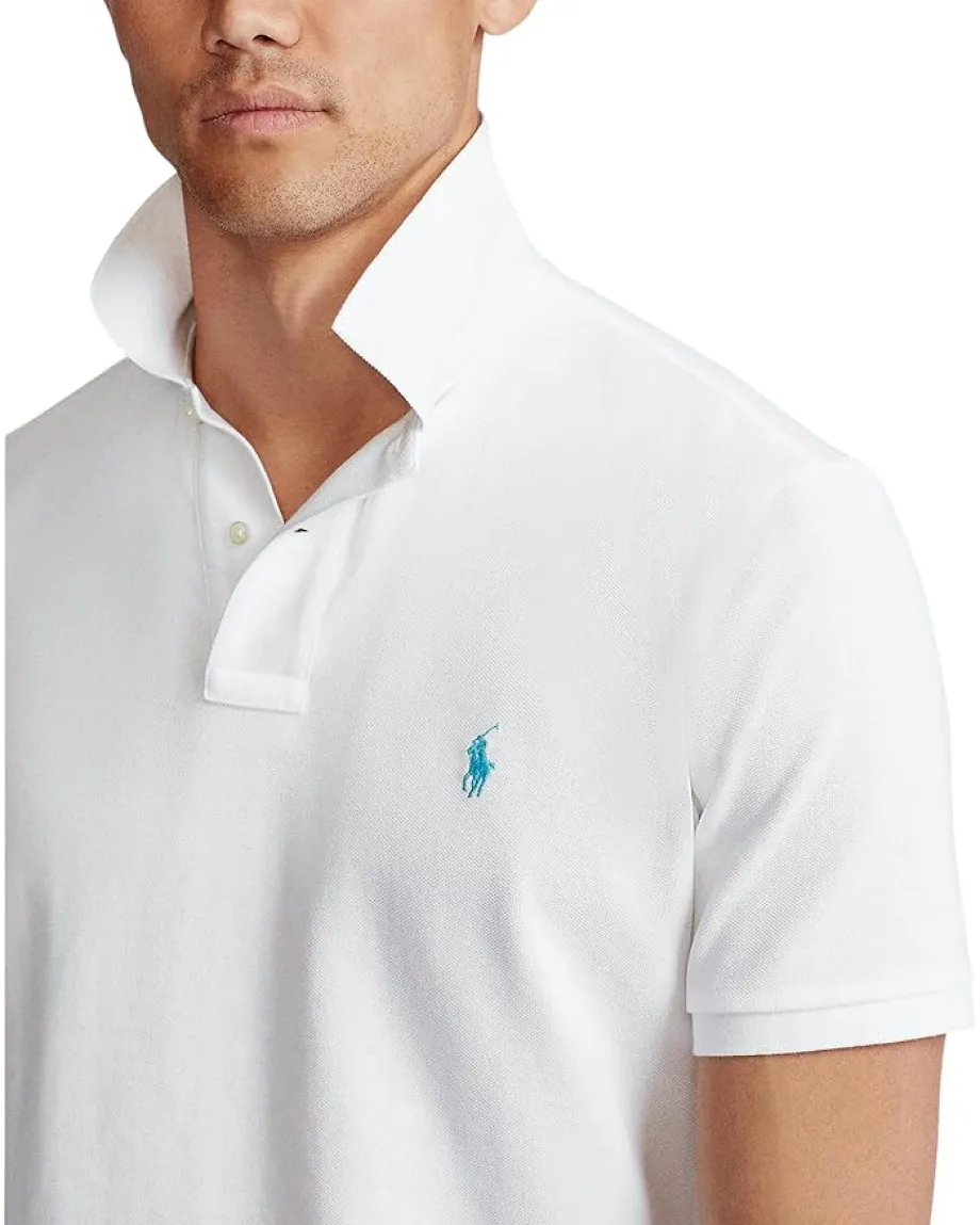 Activewear|Polo Ralph Lauren Classic Fit Mesh Polo White