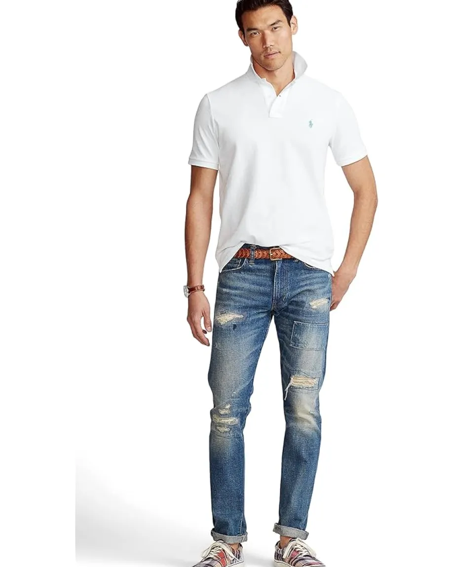 Activewear|Polo Ralph Lauren Classic Fit Mesh Polo White