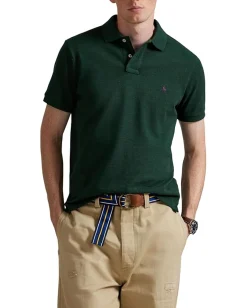 Activewear|Polo Ralph Lauren Classic Fit Mesh Polo Shirt Scotch Pine Heather
