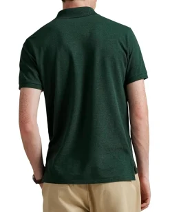 Activewear|Polo Ralph Lauren Classic Fit Mesh Polo Shirt Scotch Pine Heather