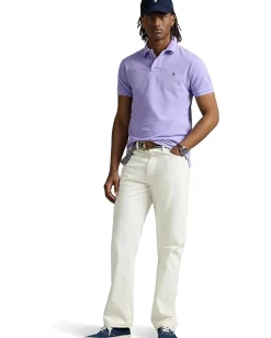 Activewear|Polo Ralph Lauren Classic Fit Mesh Polo Shirt Sky Lavender