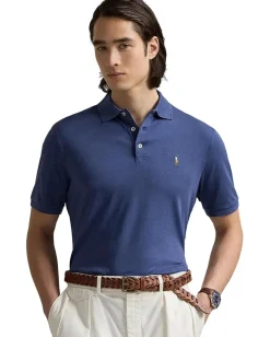 Activewear|Polo Ralph Lauren Classic Fit Soft Cotton Polo Shirt Earth Blue