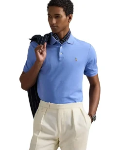 Activewear|Polo Ralph Lauren Classic Fit Soft Cotton Polo Shirt Fall Blue