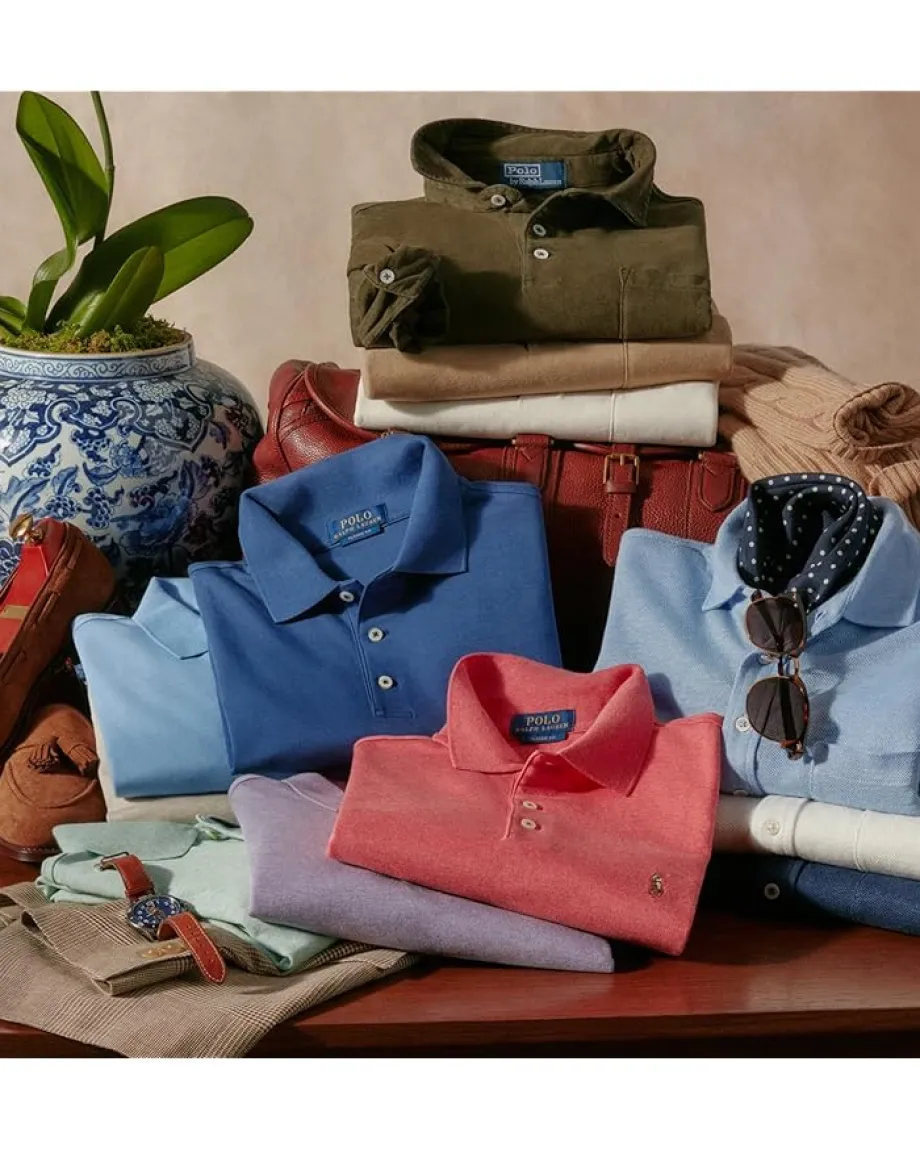 Activewear|Polo Ralph Lauren Classic Fit Soft Cotton Polo Shirt Highland Rose Heather