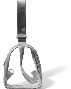 Baggallini Backpacks<Clear Stadium Mini Sling Sterling Shimmer