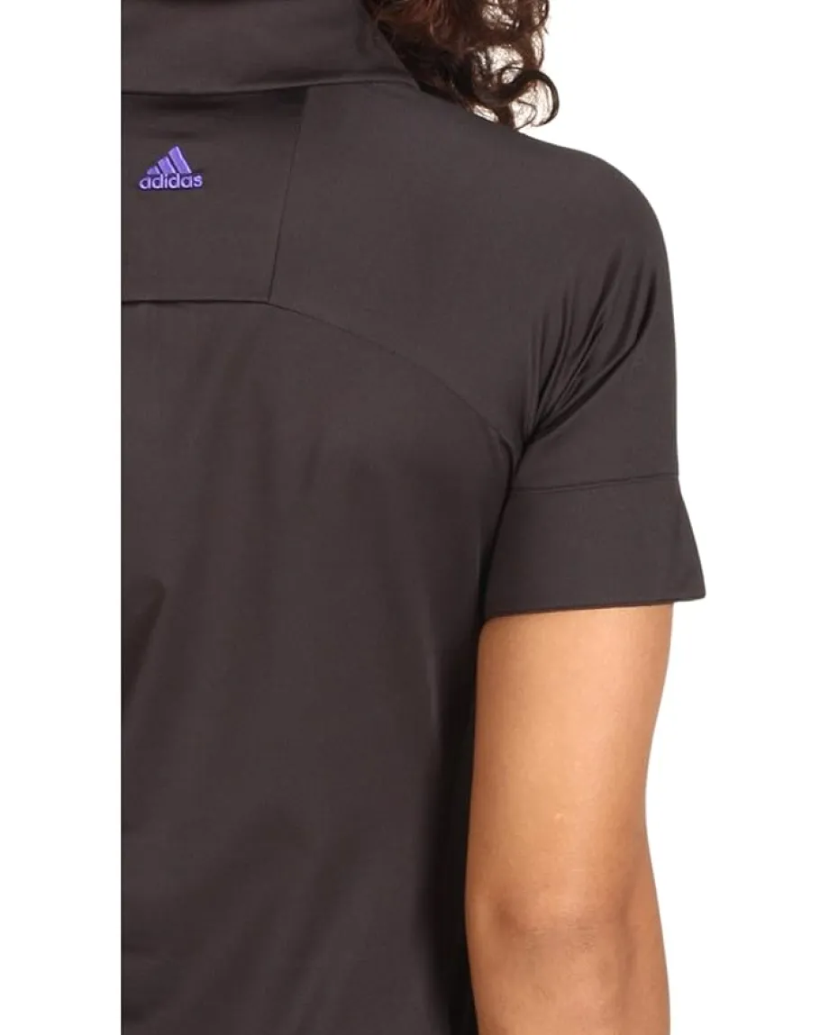 Activewear|Shirts & Tops|adidas Golf ClimaCool Orchid Print Polo Black/Violet/Metric Yellow/Violet