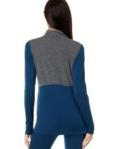 Hot Chillys Activewear|Shirts & Tops<Clima-Wool Zip-T Nightfall/Grey Heather