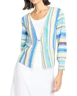 NIC+ZOE Coast Crush Cardigan Blue Multi Online