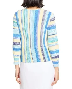 NIC+ZOE Coast Crush Cardigan Blue Multi Online