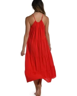 La Blanca Swimwear|Swimsuits & Cover-Ups<Coastal Covers High Neck Dress Cherry
