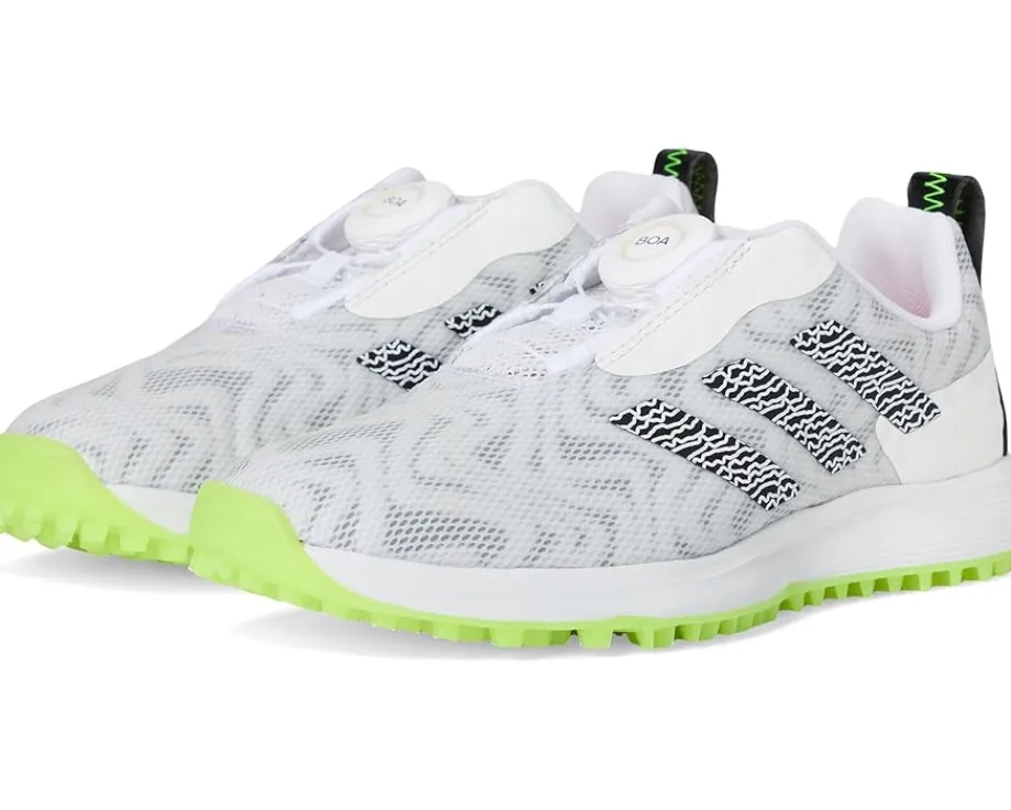 adidas Golf Shoes|Shoes<Codechaos BOA 25 Golf Shoes (Little Kid/Big Kid) Footwear White/Core Black/Lucid Lemon