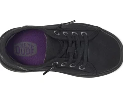 Hey Dude Kids Cody Canvas (Toddler) Black/Black Clearance