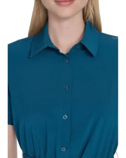 Women Calvin Klein Commuter Pleated Shirt Dress