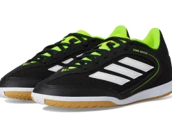 adidas Kids Copa League Indoor Cleats (Little Kid/Big Kid) Black/White/Lucid Lemon