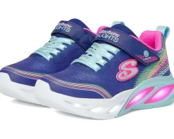 SKECHERS KIDS Shoes<Cosmic Glow - Rainbow Beam 303709L (Little Kid/Big Kid) Navy/Multi