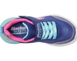 SKECHERS KIDS Shoes<Cosmic Glow - Rainbow Beam 303709L (Little Kid/Big Kid) Navy/Multi