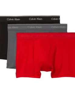 Activewear|Calvin Klein Underwear Cotton Classics 3-Pack Trunk Turbulence/Adrenaline Rush/Black