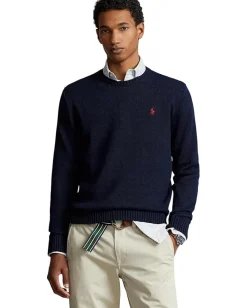 Polo Ralph Lauren Cotton Crew Neck Sweater Hunter Navy Online