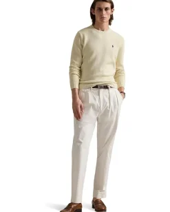 Activewear|Sweaters|Polo Ralph Lauren Cotton Crewneck Sweater Andover Cream