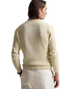 Activewear|Sweaters|Polo Ralph Lauren Cotton Crewneck Sweater Andover Cream
