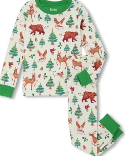 Clothing|Hatley Kids Cotton Pajamas Set (Toddler/Little Kid/Big Kid) Off-White 1