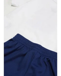 adidas Kids Clothing<Cotton Tee & Logo Shorts Set (Toddler/Little Kid) White