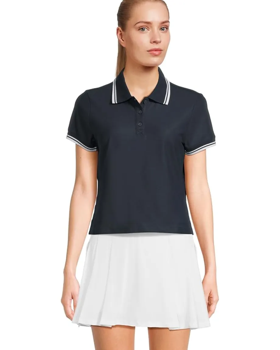 Activewear|Shirts & Tops|Beyond Yoga Country Club Polo Tee Nocturnal Navy