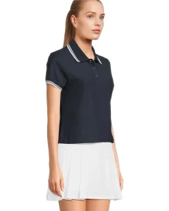 Activewear|Shirts & Tops|Beyond Yoga Country Club Polo Tee Nocturnal Navy