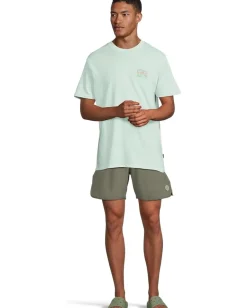 Activewear|T-Shirts|Billabong Crayon Wave Premium Short Sleeve Sea Glass