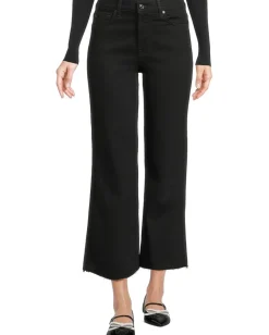 7 For All Mankind Cropped Alexa Jeans in Black Outlet