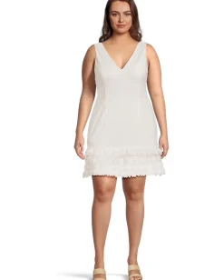 Adrianna Papell Dresses|Dresses<3d Petal Crepe Short Dress Ivory