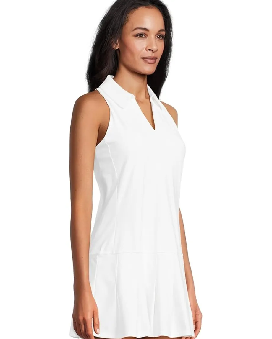 Activewear|Dresses|Lilly Pulitzer Dania Pleated Dress Upf 50 Resort White