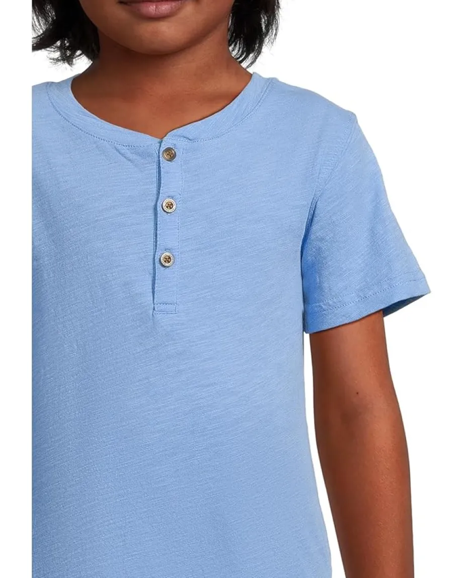 Appaman Kids Clothing<Day Party Henley (Toddler/Little Kid/Big Kid) Sky Blue