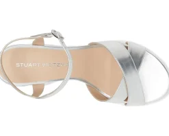 Stuart Weitzman Heels|Sandals<Dayna Block 50 Silver
