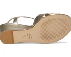 Stuart Weitzman Dayna Demi Wedge Light Gold Hot