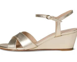 Stuart Weitzman Dayna Demi Wedge Light Gold Hot