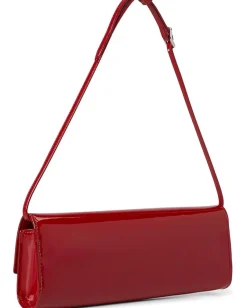 Kate Spade New York Handbags|Shoulder Bags<Deco Patent Leather Soft Mini Shoulder Dark Scarlet