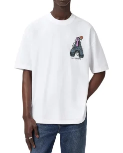 Activewear|T-Shirts|AllSaints Defiance Short Sleeve Crew Optic White